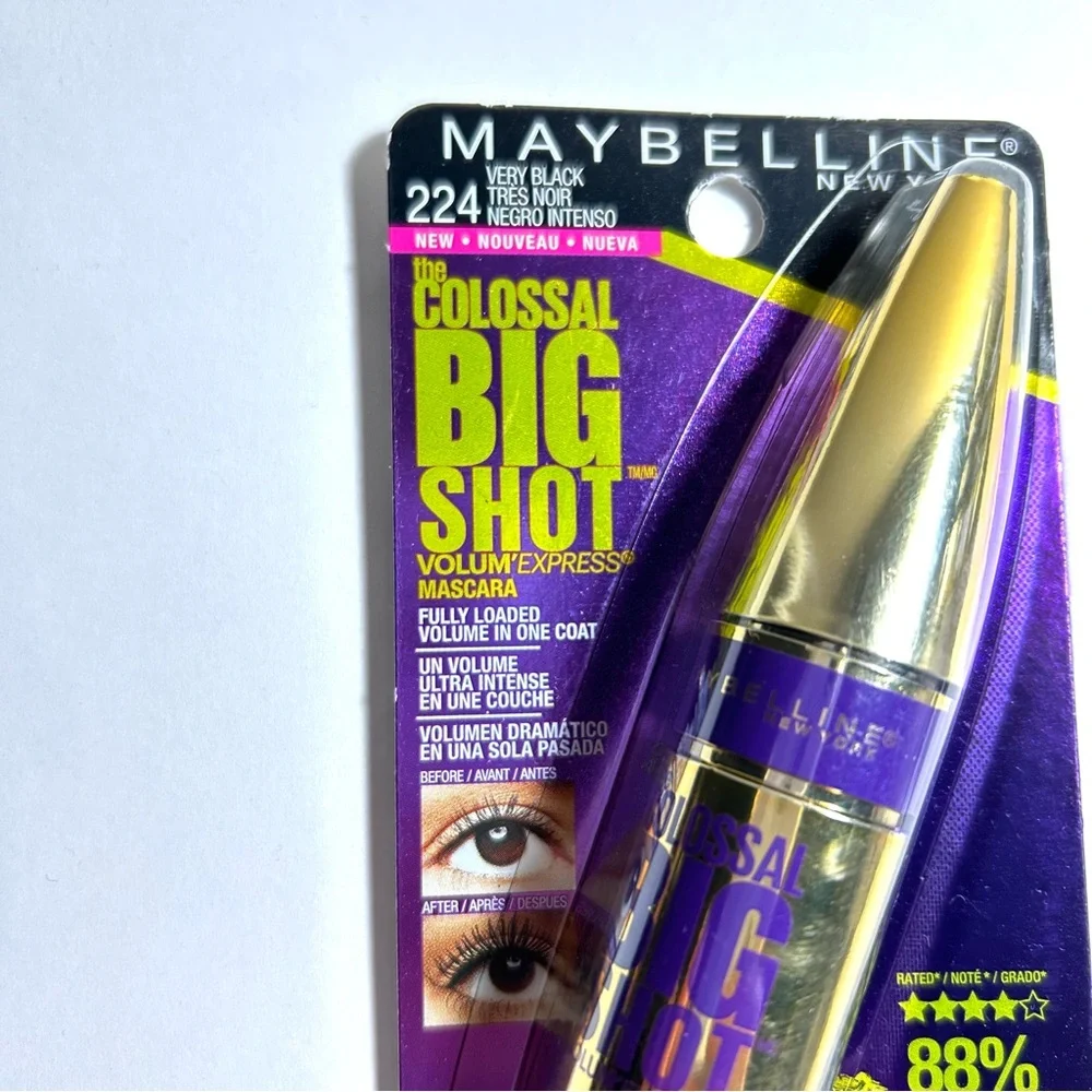 🆕 Maybelline Volum' Express Colossal BIG Shot 224 Very Black